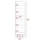 Tuhome Leto Xl Shoe Rack, Mirror, Five Interior Shelves, Single Door Cabinet, Black ZLW6728 - alternate 8